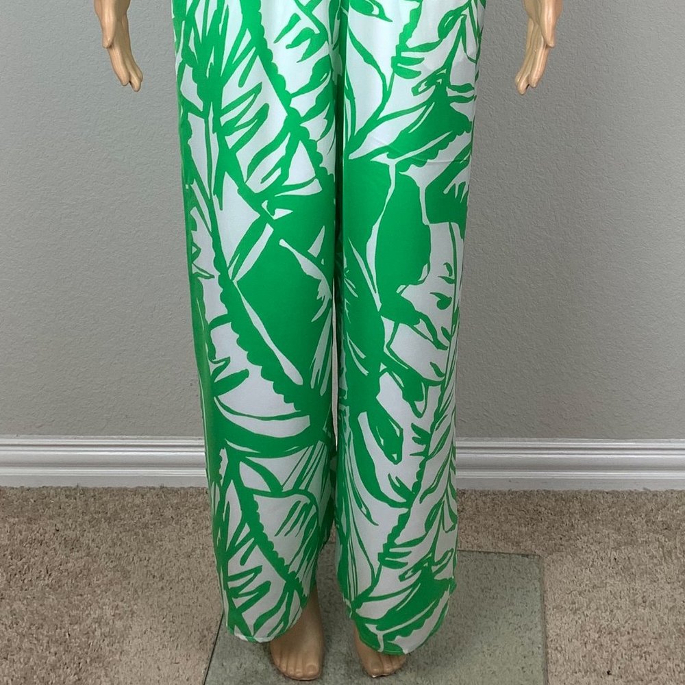 NWT LILLY PULITZER Target Green Leaf Jumpsuit - Picture 4 of 8